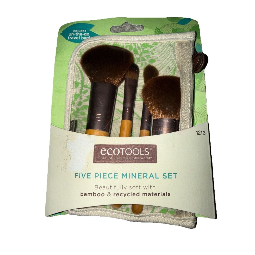NEW Eco Tools 5 Pieces Mineral Bamboo Makeup Brush Set (Earth Friendly) #1213